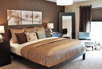 Gorgeous Chocolate Brown Master Bedroom With Dark Storage in measurements 1024 X 768