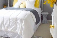 Gray And Yellow Bedroom Ideas Yellow And Grey Bedding intended for dimensions 736 X 1104