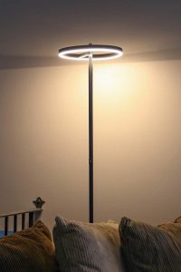 Halo Led Torchiere Super Bright Floor Lamp The Slender in proportions 735 X 1102