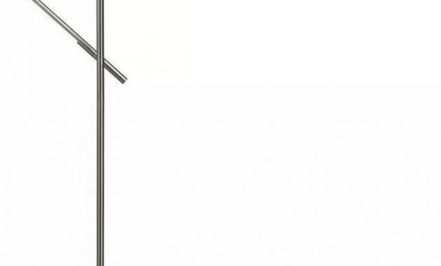 Hampton Bay Led 60 In Brushed Nickel Dual Floor Lamp With 3 Way Touch Dimmer within sizing 934 X 1600