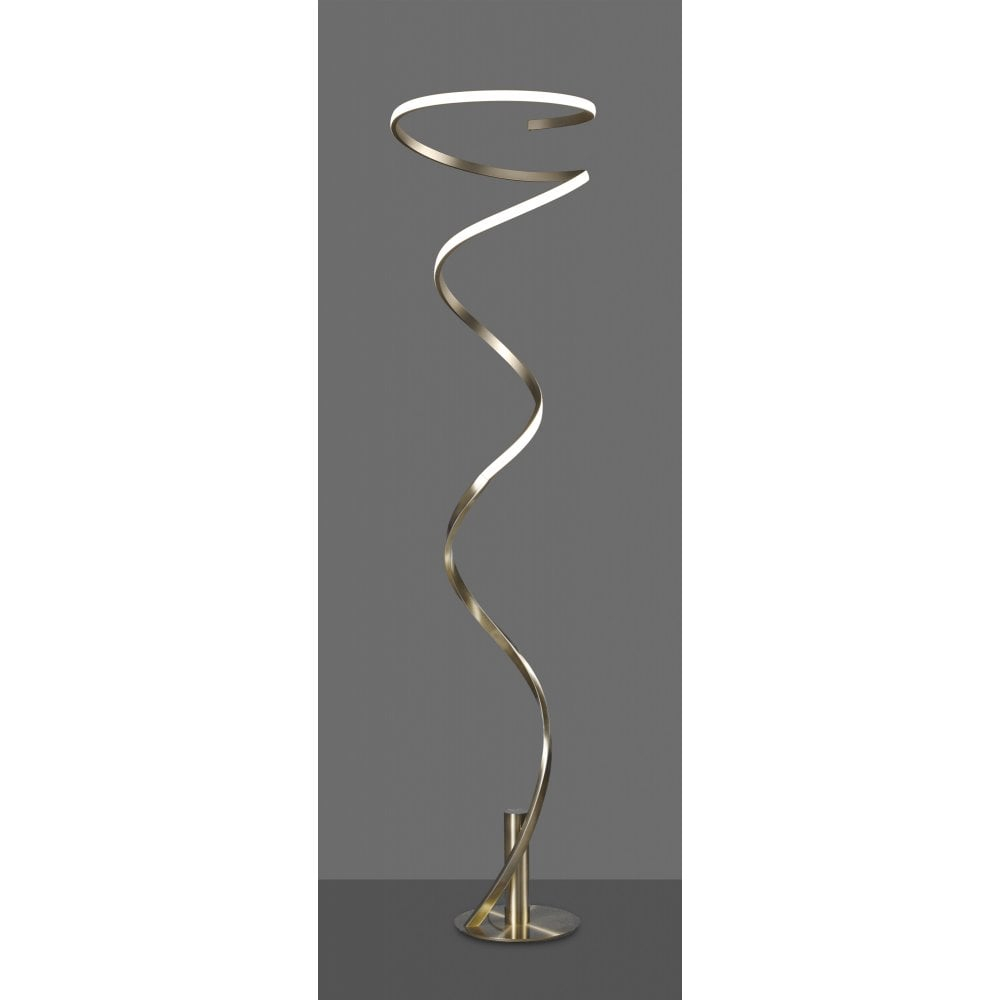 Helix Modern Dimmable Led Floor Lamp In Antique Brass Finish M6101 with dimensions 1000 X 1000