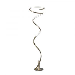 Helix Modern Dimmable Led Floor Lamp In Antique Brass Finish M6101 with sizing 1000 X 1000