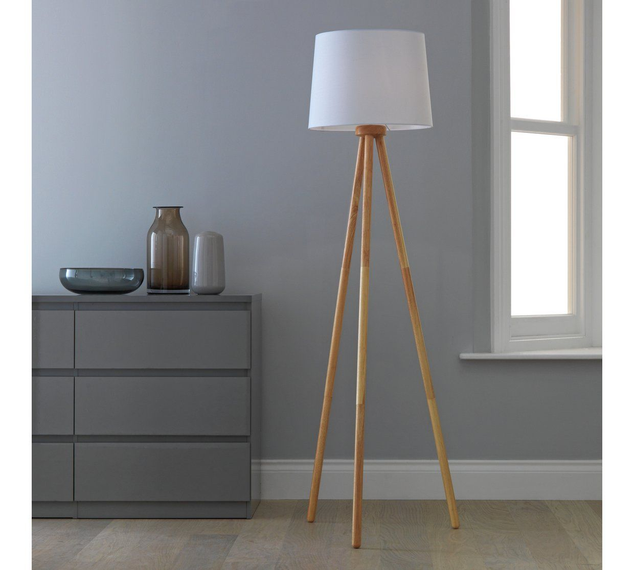 Home Retreat Tripod Floor Lamp White White Floor Lamp with regard to proportions 1240 X 1116