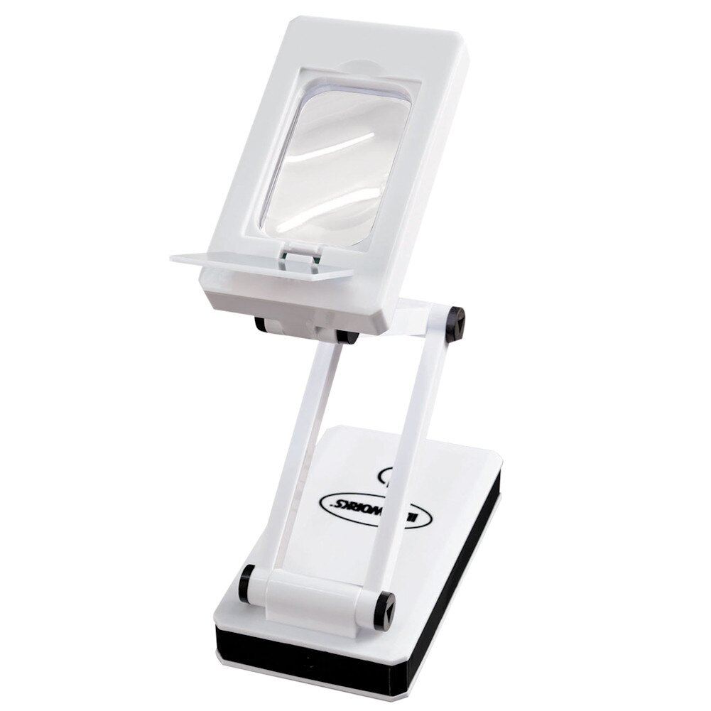 Ideaworks Jr7911 Led Magnifying Desk Lamp White Tools Home regarding proportions 1001 X 1001