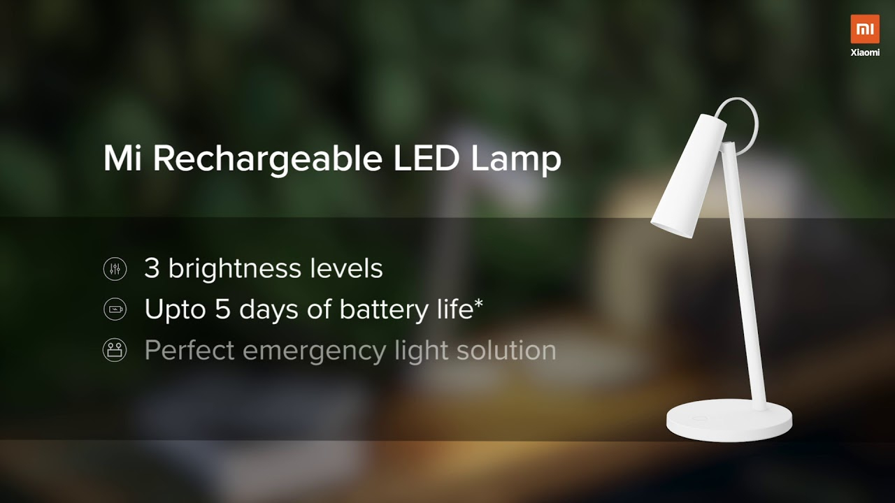 Introducing Mi Rechargeable Led Lamp Xiaomi pertaining to sizing 1280 X 720