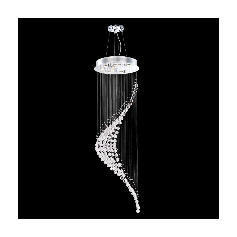 James Moder Crystal Rain 22 Wide Silver Entry Chandelier with regard to sizing 1000 X 1000