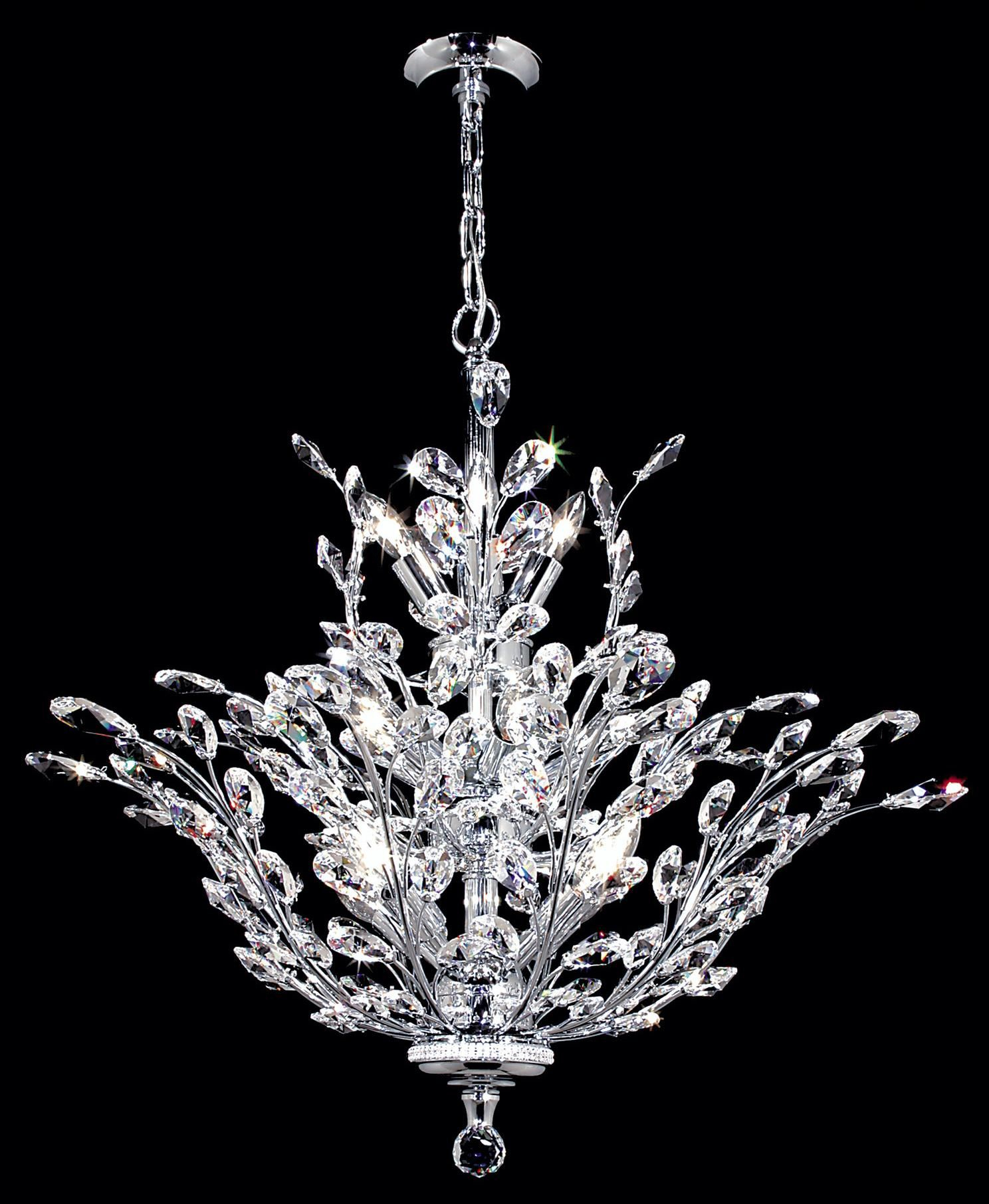 James R Moder Florale Collection Silver Chandelier 97993 inside dimensions 1488 X 1812