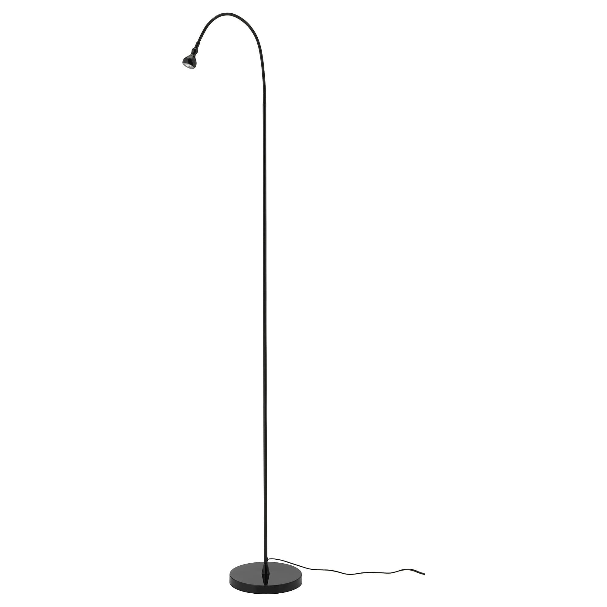 Jansj Led Floorread Lamp Black In 2019 Black Lamps inside size 2000 X 2000