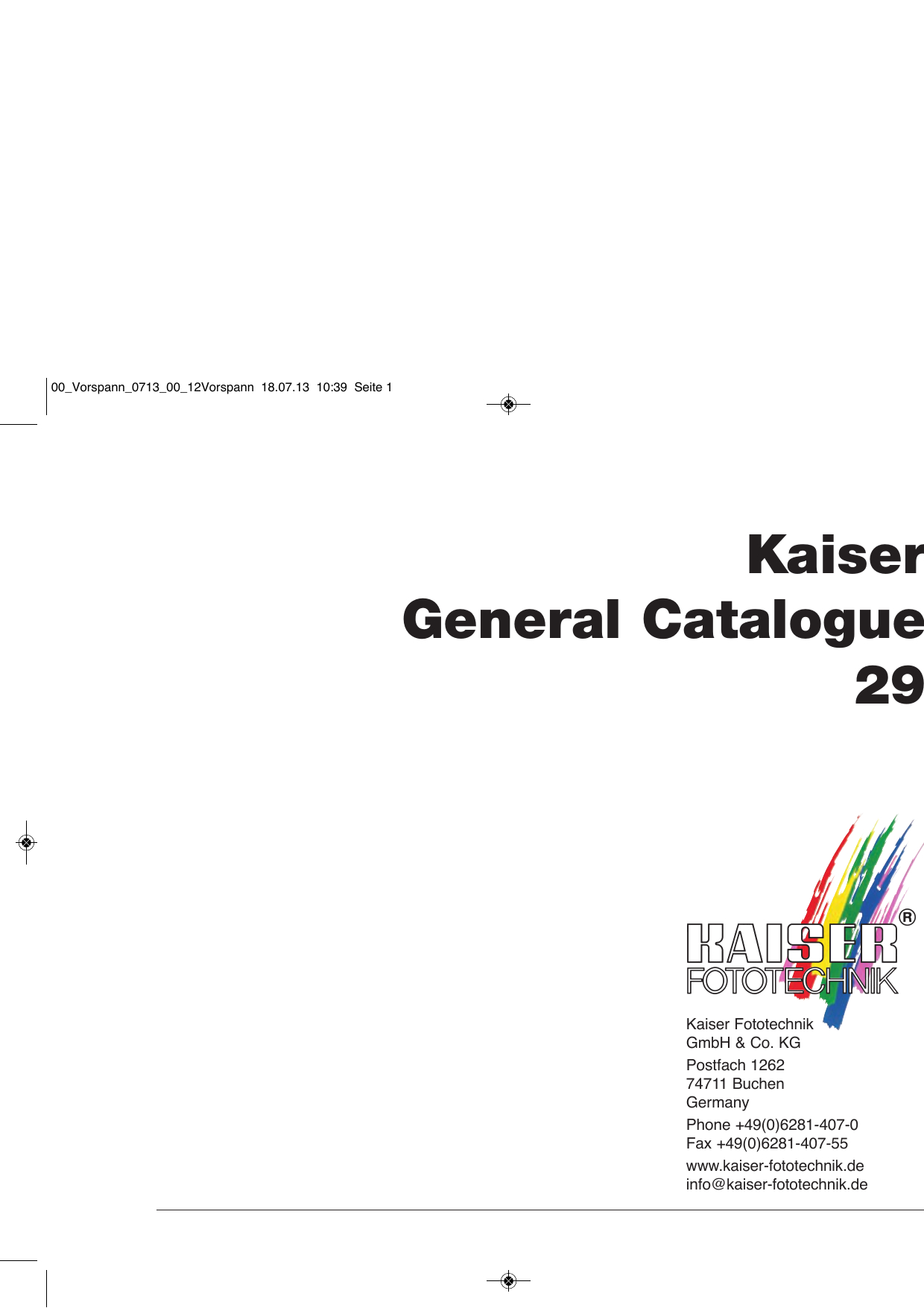 Kaiser General Catalogue 29 Manualzz pertaining to dimensions 1240 X 1755