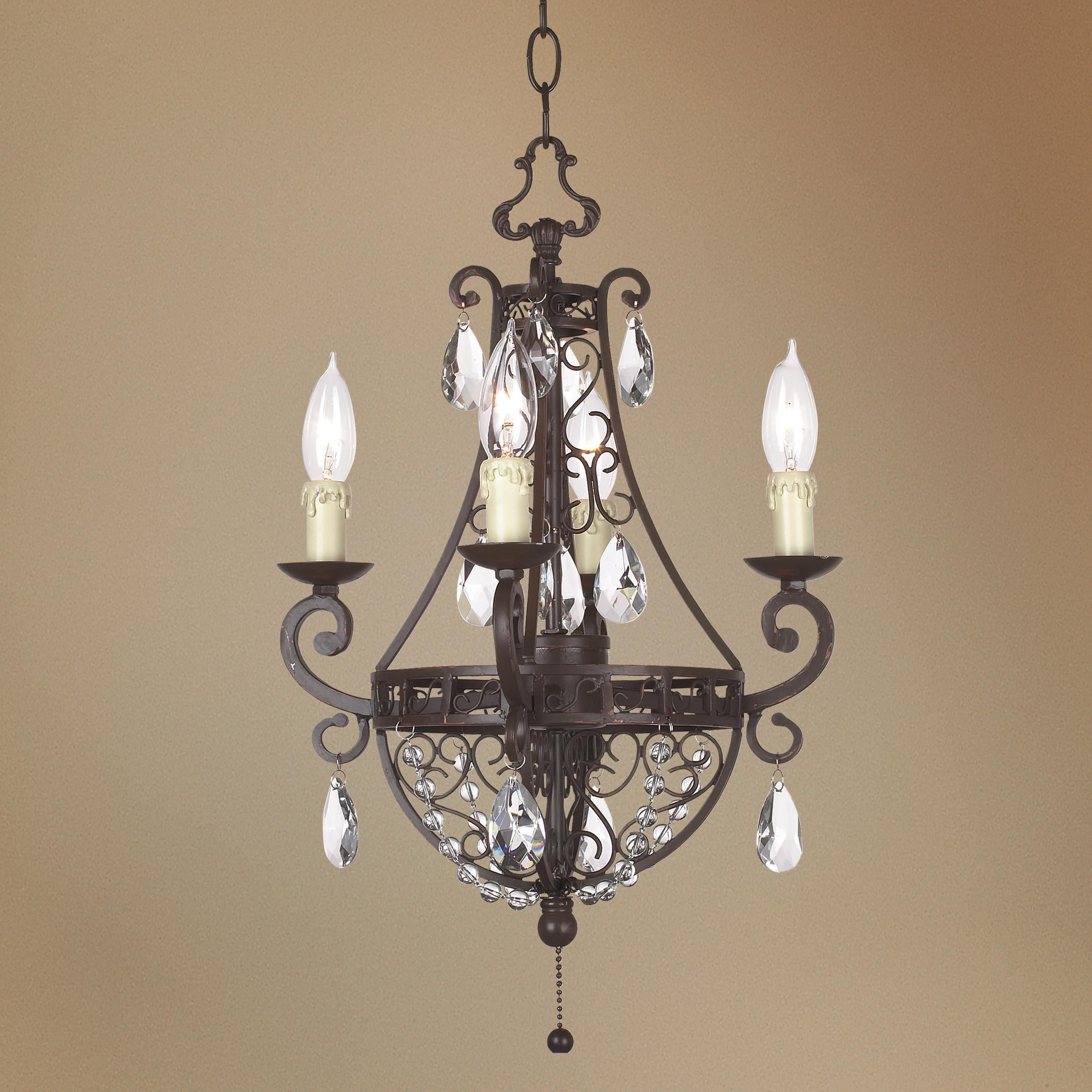 Kathy Ireland Plug In Swag Mini Chandelier Glo Lampsplus in size 2440 X 2440