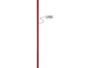 Koncept Lady 7 Matte Red Led Floor Lamp With Usb Port for sizing 1000 X 1000