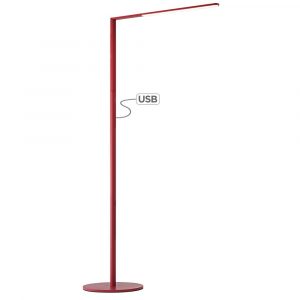 Koncept Lady 7 Matte Red Led Floor Lamp With Usb Port for sizing 1000 X 1000