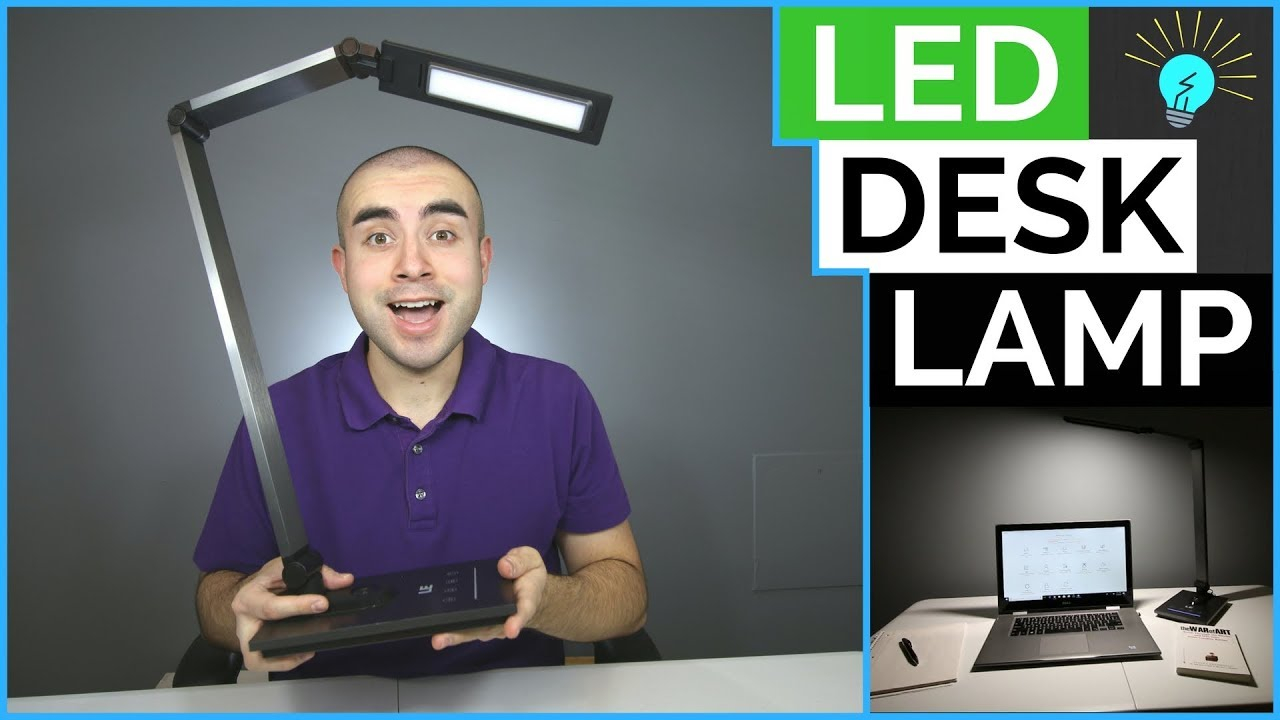 Le Dimmable Led Desk Lamp Review Sleek Led Desk Lighting within proportions 1280 X 720