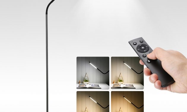 Le Led Floor Lamp Dimmable 6 Lighting Modes Standard Lamps Remote And Touch Control Metal Standing Lamp Height Adjustable For Living Room Bedside with regard to dimensions 1200 X 1200