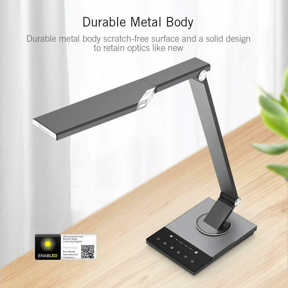 Led Desk Lamp Taotronics Stylish Metal Table Reading Light For Bedroom Office for sizing 1000 X 1000