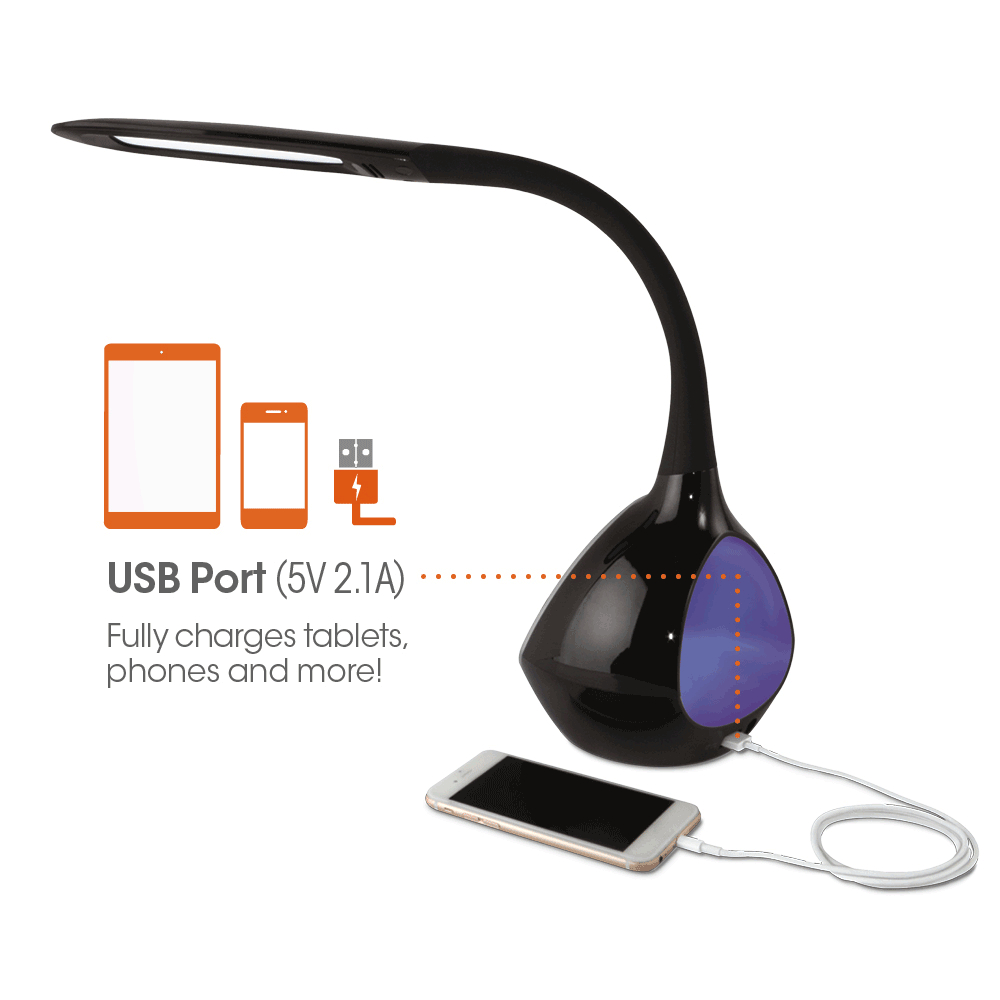 Led Desk Lamp With Color Changing Tunnel Usb inside measurements 1000 X 1000