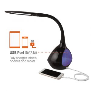 Led Desk Lamp With Color Changing Tunnel Usb regarding measurements 1000 X 1000