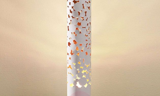 Led Floor Lamp Coins With Flicker Effect White regarding dimensions 1600 X 1600