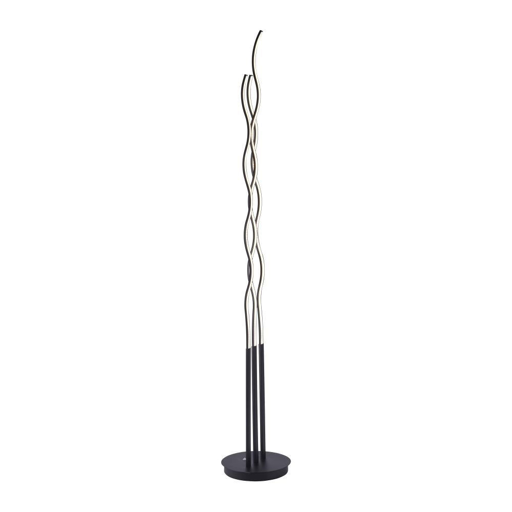 Led Floor Lamp Waves Design Black Height 150 Cm pertaining to proportions 1000 X 1000