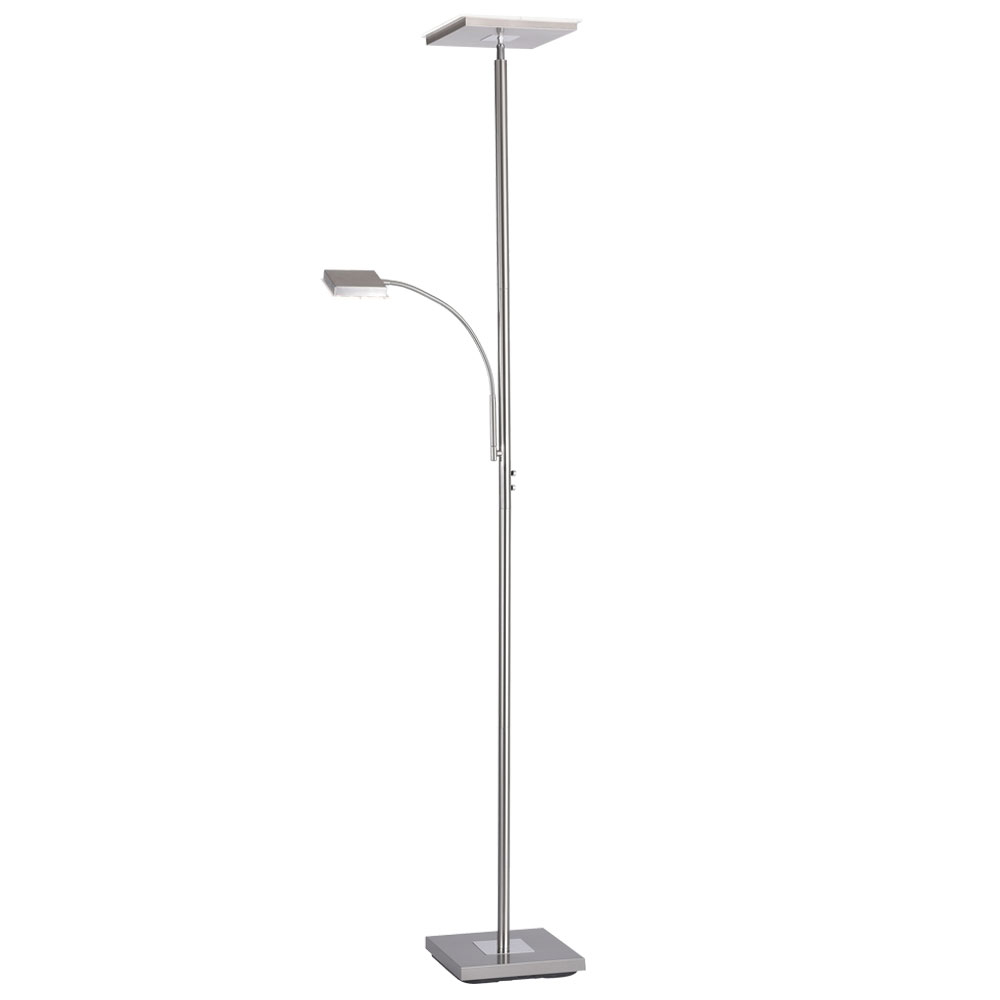 Led Floor Lamp With Flexible Reading Light And Touch Dimmer intended for measurements 1000 X 1000