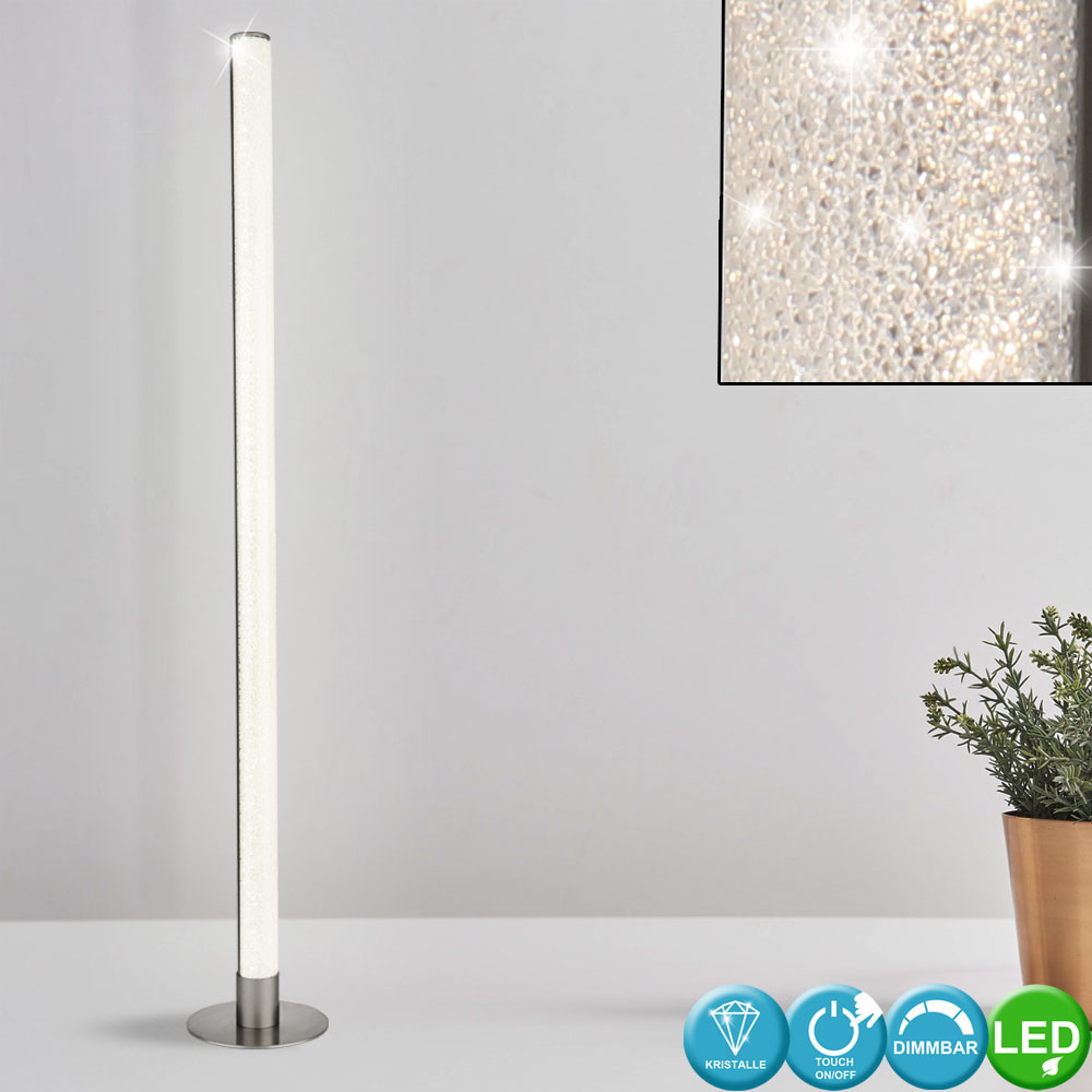 Led Floor Lamp With Touch Dimmer Crystals Height 120 Cm for dimensions 1000 X 1000