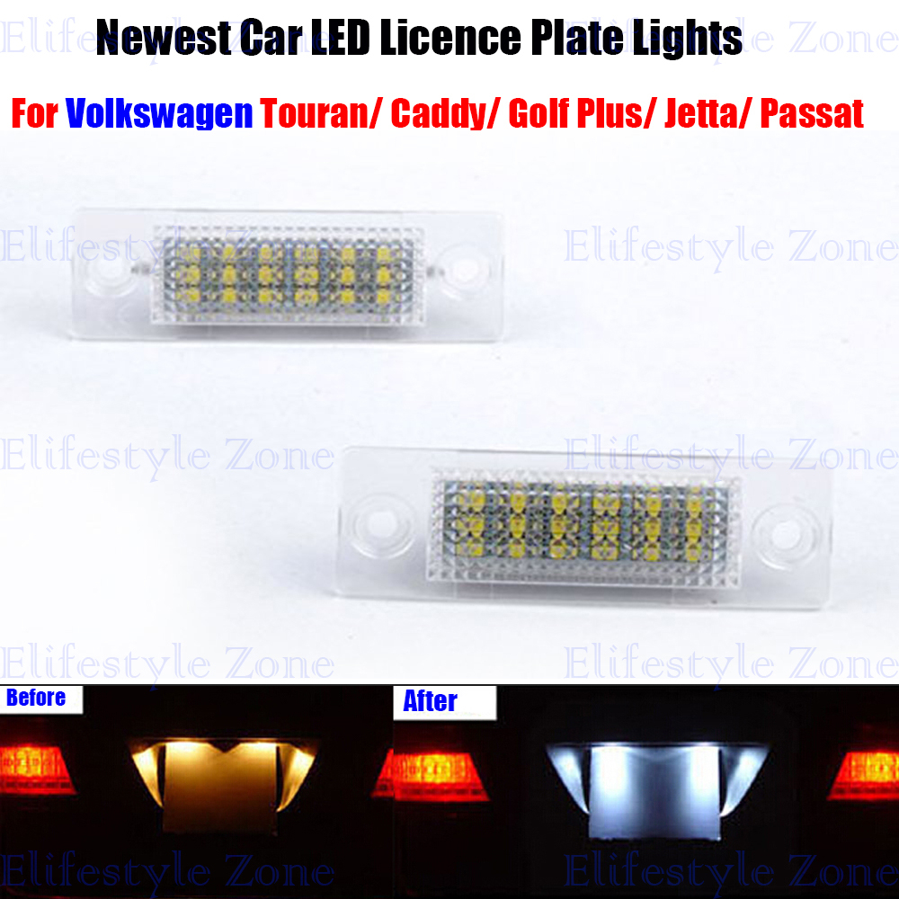 Led License Number Plate Light Lamp 18smd For Vw Caddy throughout sizing 1000 X 1000