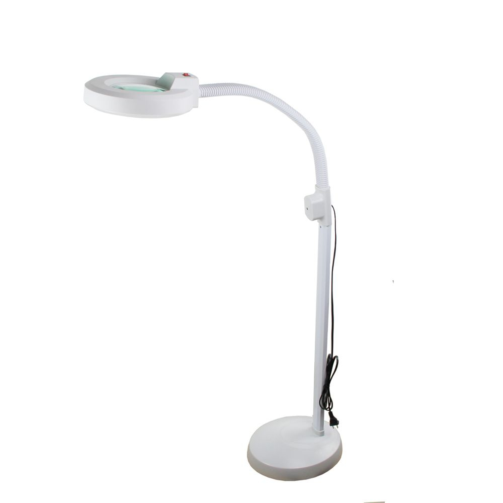 Led Long Arm Lights Flexible Stand Floor Magnifier With 10x in dimensions 1000 X 1000