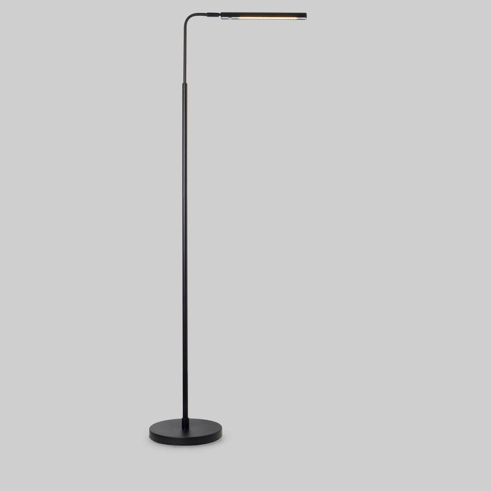 Lemke Floor Lamp Black Includes Energy Efficient Light Bulb with dimensions 1000 X 1000