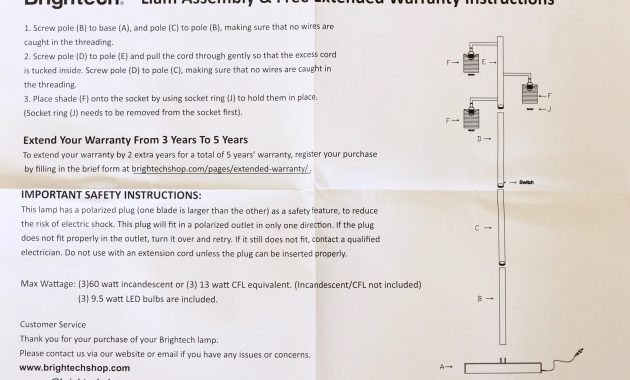 Liam Led Floor Lamp Instructions The Homespun Chics with regard to sizing 4652 X 3217