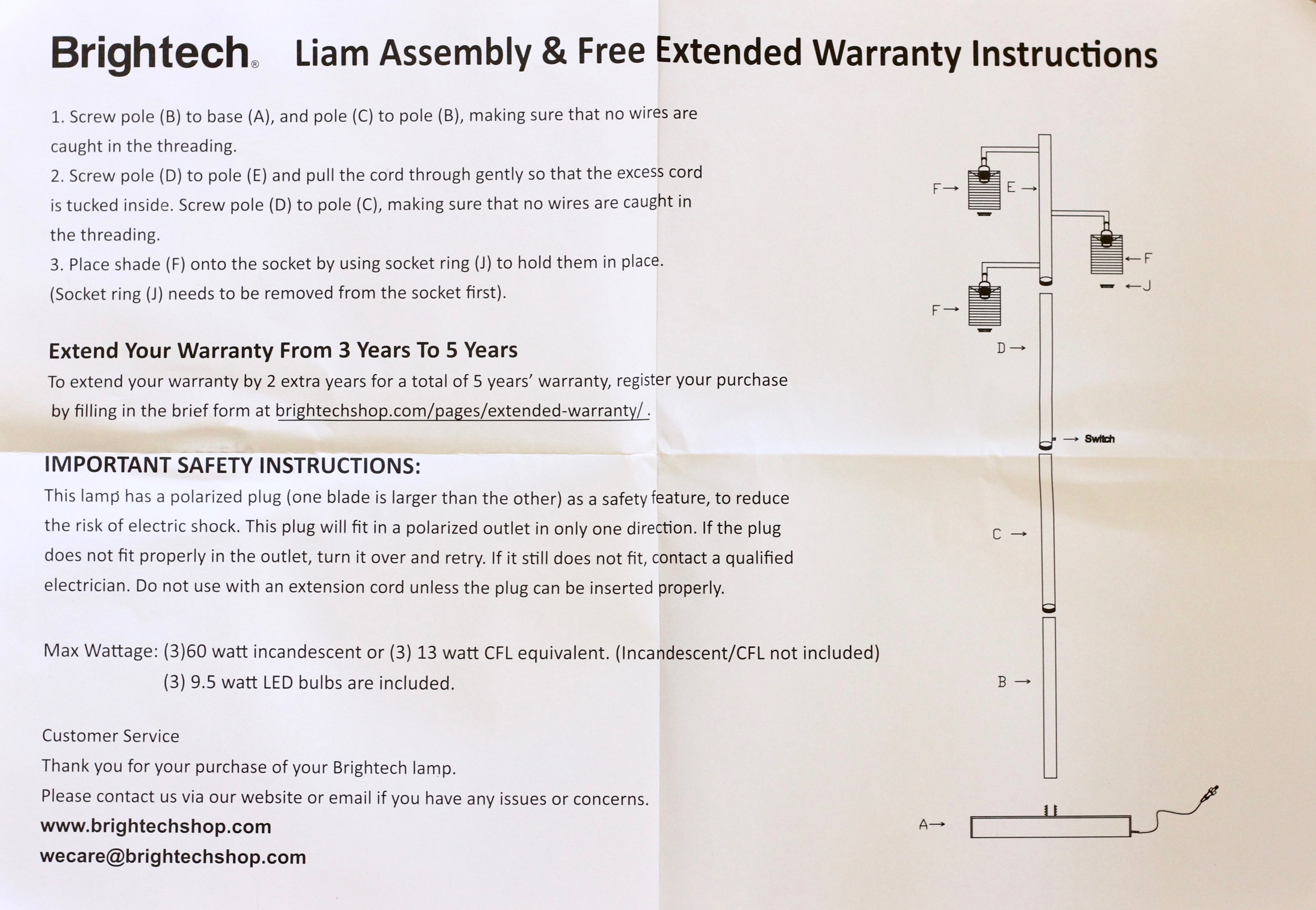 Liam Led Floor Lamp Instructions The Homespun Chics with regard to sizing 4652 X 3217