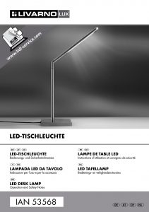 Livarno Led Desk Lamp User Manual 25 Pages in sizing 954 X 1354