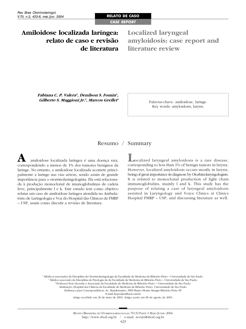 Localized Amyloidosis Of The Head And Neck And Upper regarding size 850 X 1135