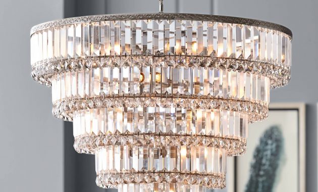 Magnificence Satin Nickel 24 12 Wide Crystal Chandelier throughout proportions 2001 X 2000