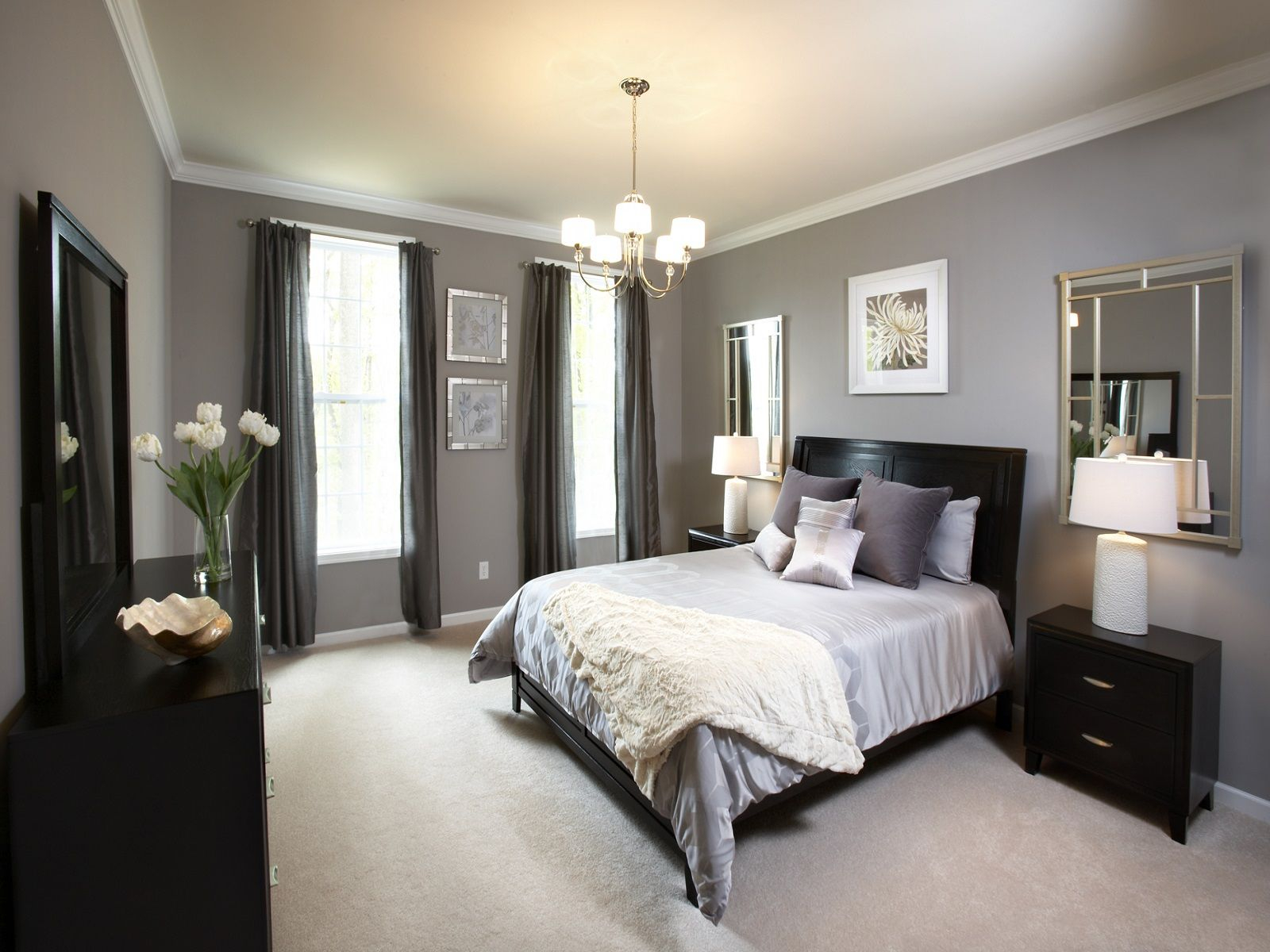 Master Bedroom Paint Colors With Dark Furniture Home regarding measurements 1600 X 1200