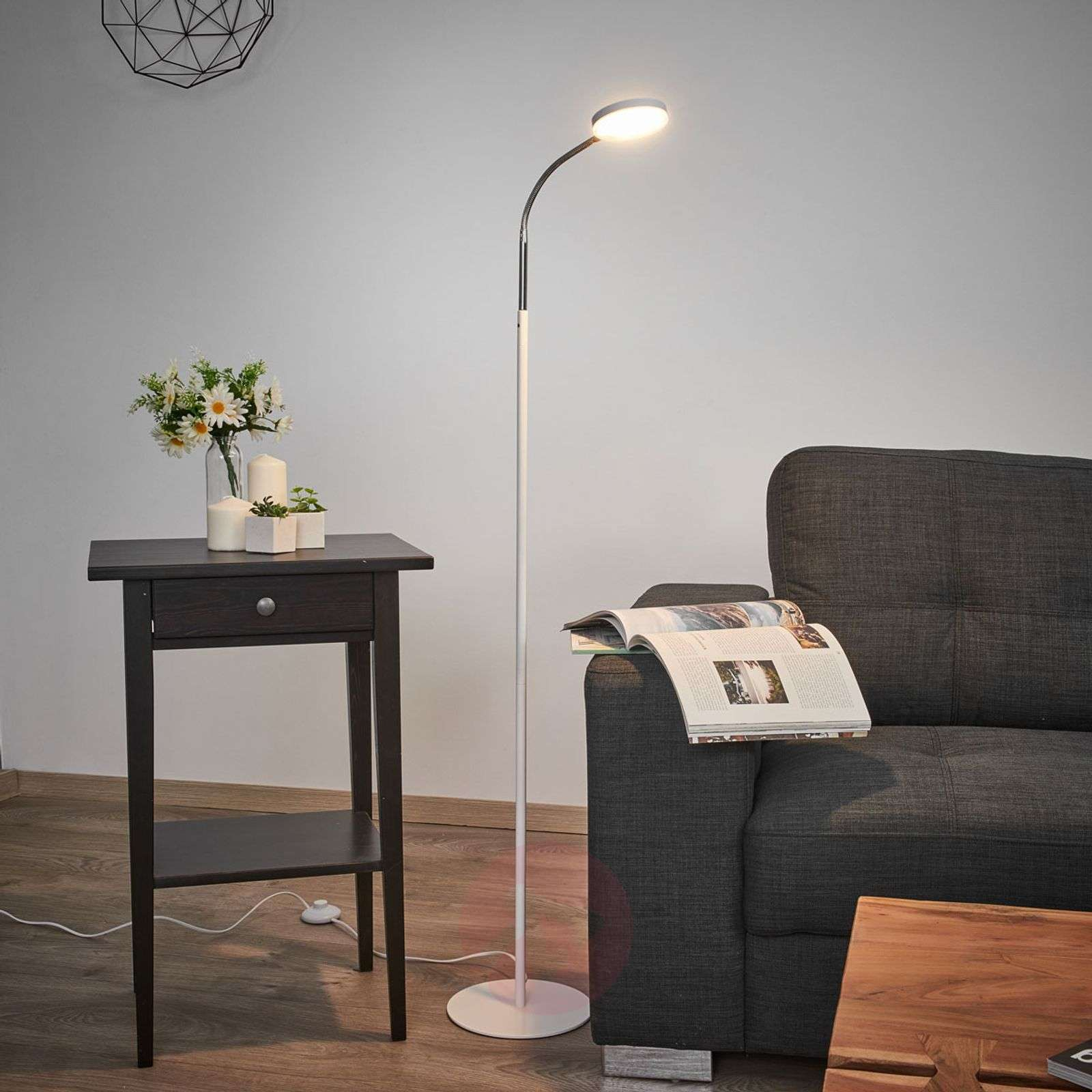 Milow Led Floor Lamp With Gooseneck throughout dimensions 1600 X 1600