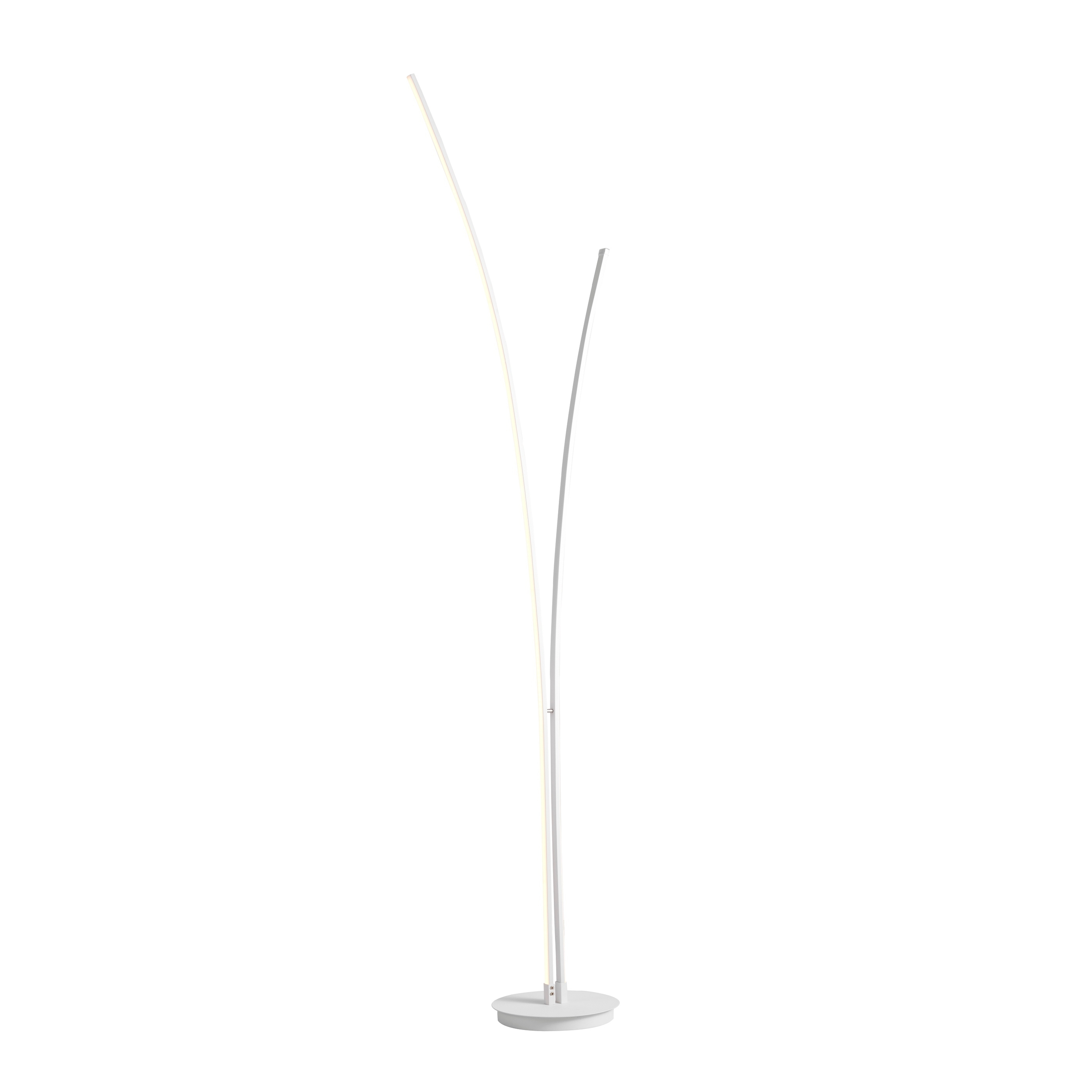 Modern Lines Double Led Floor Lamp Bright White 4000k intended for sizing 2796 X 2796