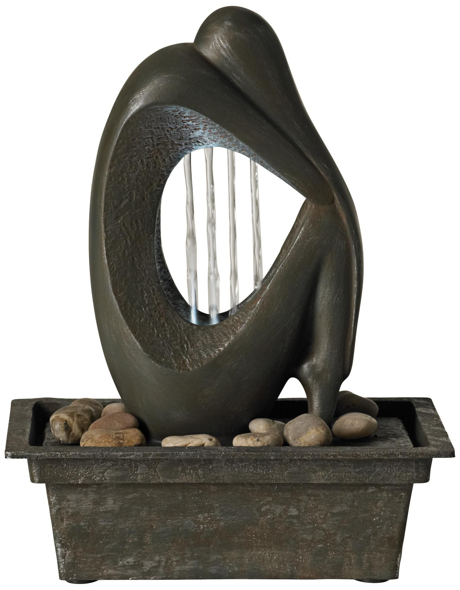 Modern Silhouette 10 High Led Tabletop Fountain V8011 pertaining to measurements 1559 X 2000