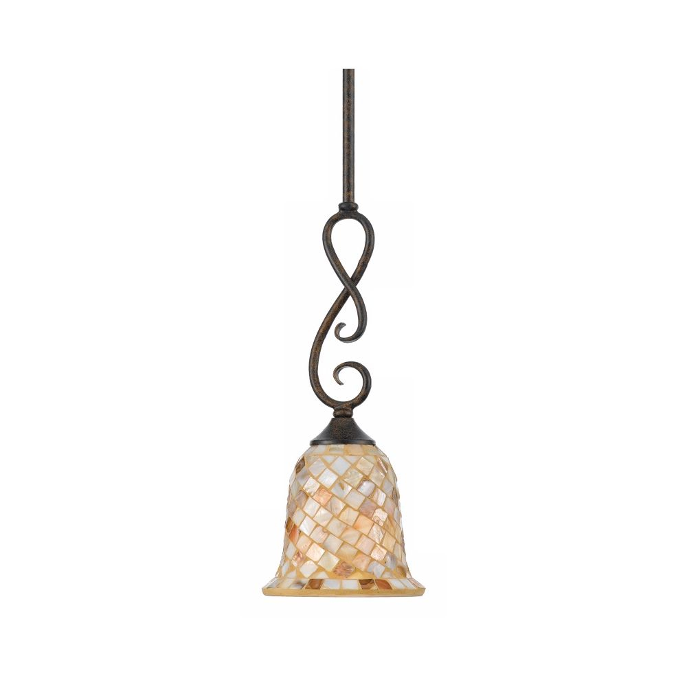 Monterey Mosaic 6 Wide Malaga Finish Mini Pendant 58097 regarding proportions 1000 X 1000