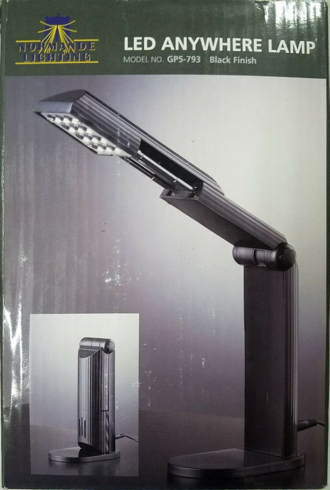 Normande Lighting Led Foldable Desk Lamp 1025 In Height With Black Finish Nib inside sizing 1080 X 1600