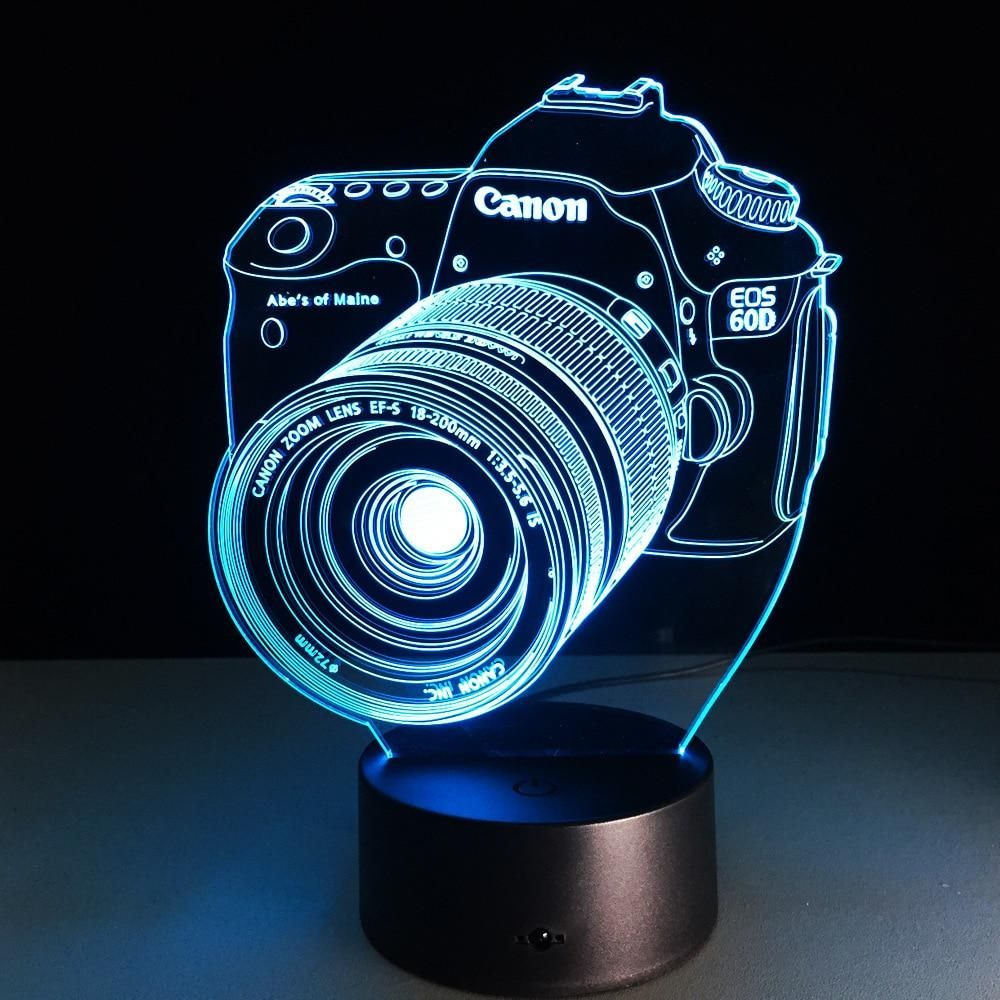 Novelty 3d Lamp Camera Illusion Led Usb Color Changing Lamp pertaining to proportions 1000 X 1000