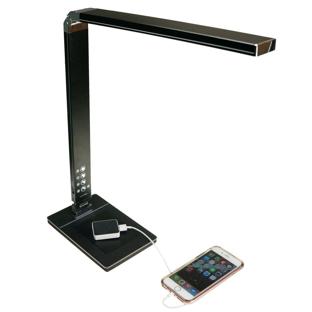 Ntw Airenergy 27 In 5 Way Led Black Desk Lamp Wusb Port Prm with sizing 1000 X 1000