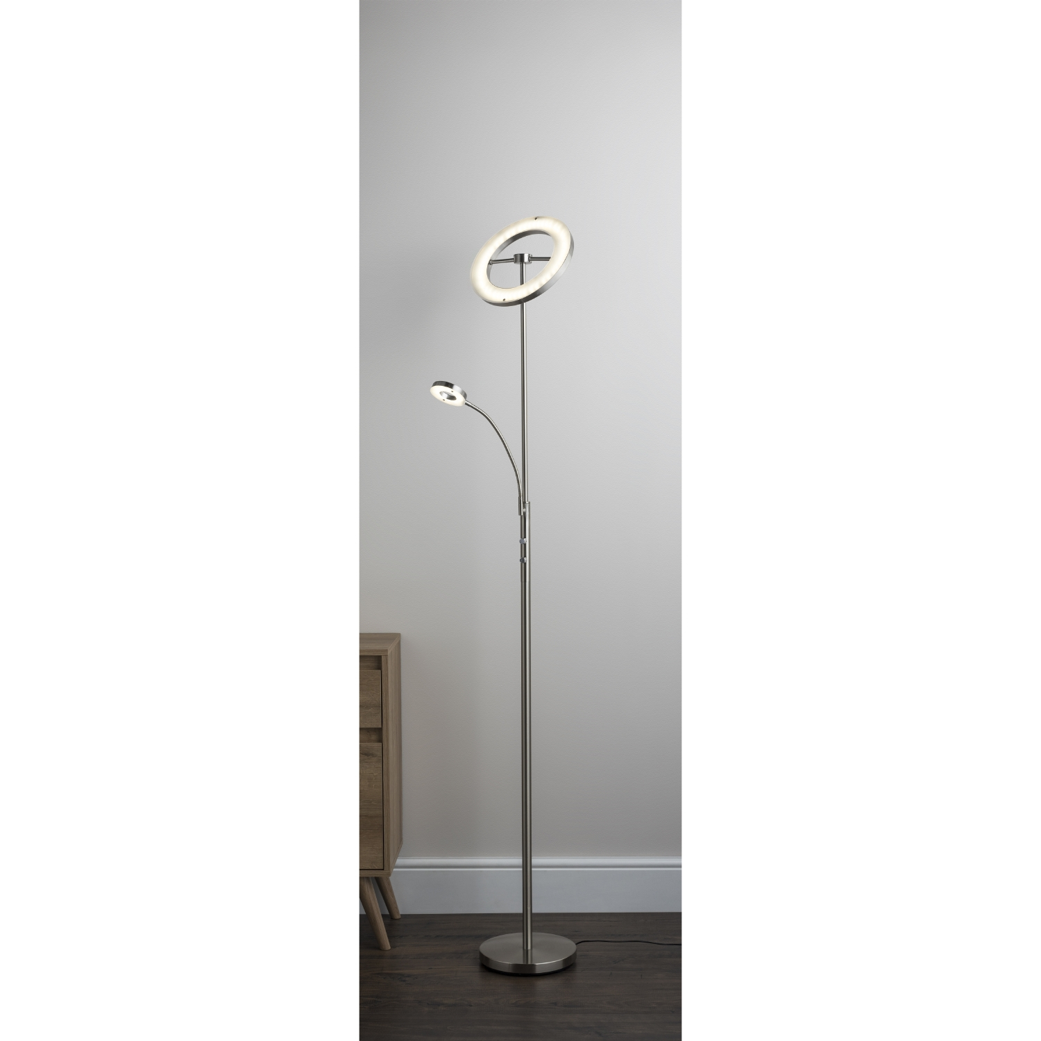 Oblique Led Floor Lamp intended for measurements 1500 X 1500