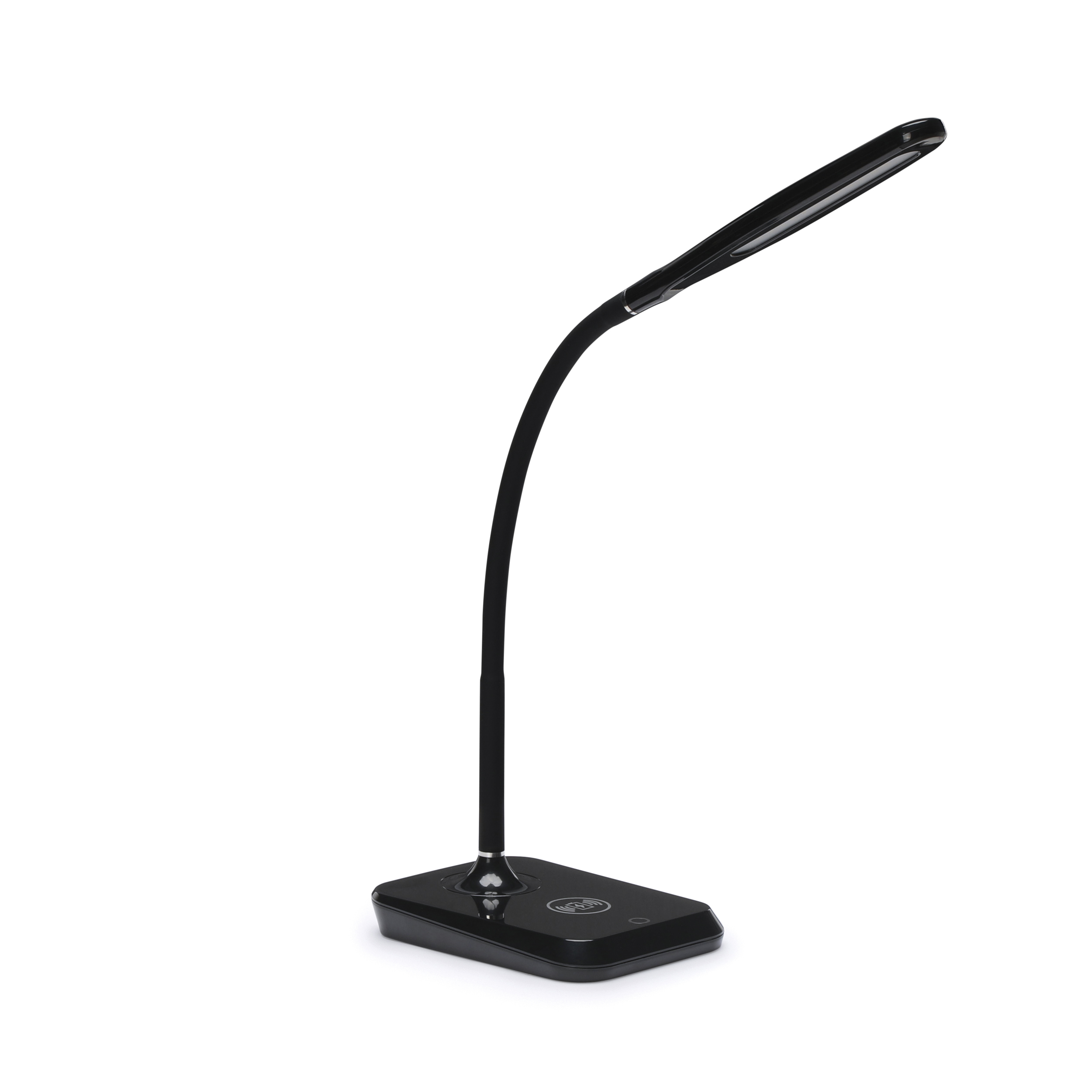 Ofm Core Collection Led Desk Lamp With Touch Activated Switch And Integrated Wireless Charging Station In Black 4015 Blk pertaining to dimensions 2500 X 2500