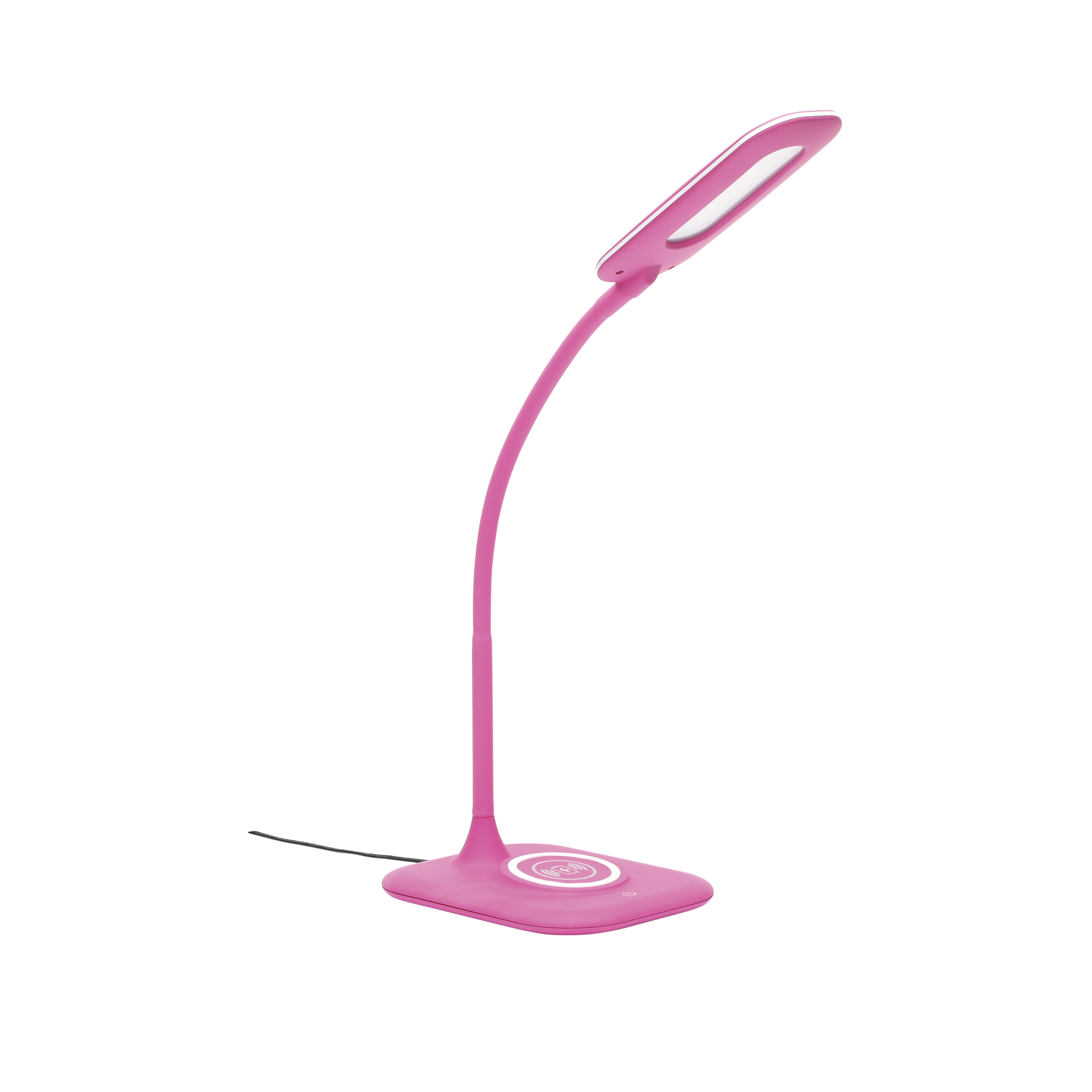 Ofm Essentials Collection Led Desk Lamp With Integrated Wireless Charging Station In Pink Ess 9004 Pnk within measurements 2500 X 2500