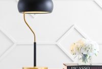 Oskar 225 Moody Metal Led Desk Lamp Blackbrass Gold throughout size 3500 X 3500