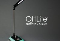 Ott Lite Glow Led Desk Lamp With Color Changing Base Black with proportions 1000 X 1000