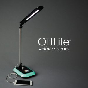 Ott Lite Glow Led Desk Lamp With Color Changing Base Black with proportions 1000 X 1000