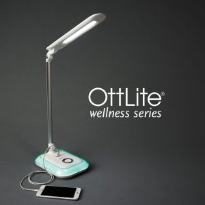 Ott Lite Glow Led Desk Lamp With Color Changing Base White intended for sizing 1000 X 1000