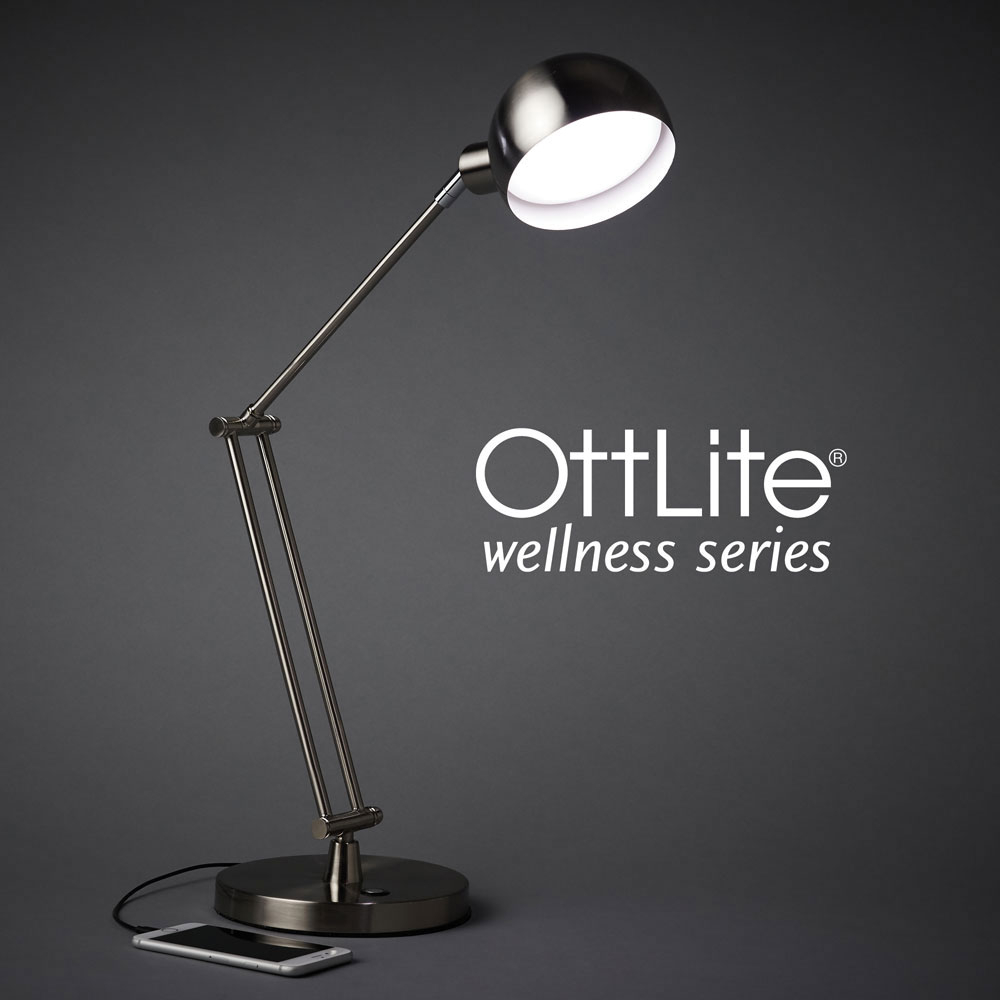 Ott Lite Refine Led Desk Lamp Nickel in dimensions 1000 X 1000