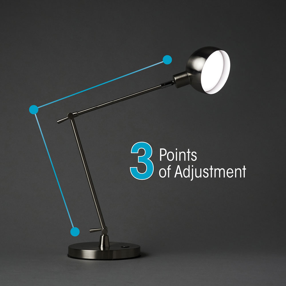 Ott Lite Refine Led Desk Lamp Nickel in proportions 1000 X 1000